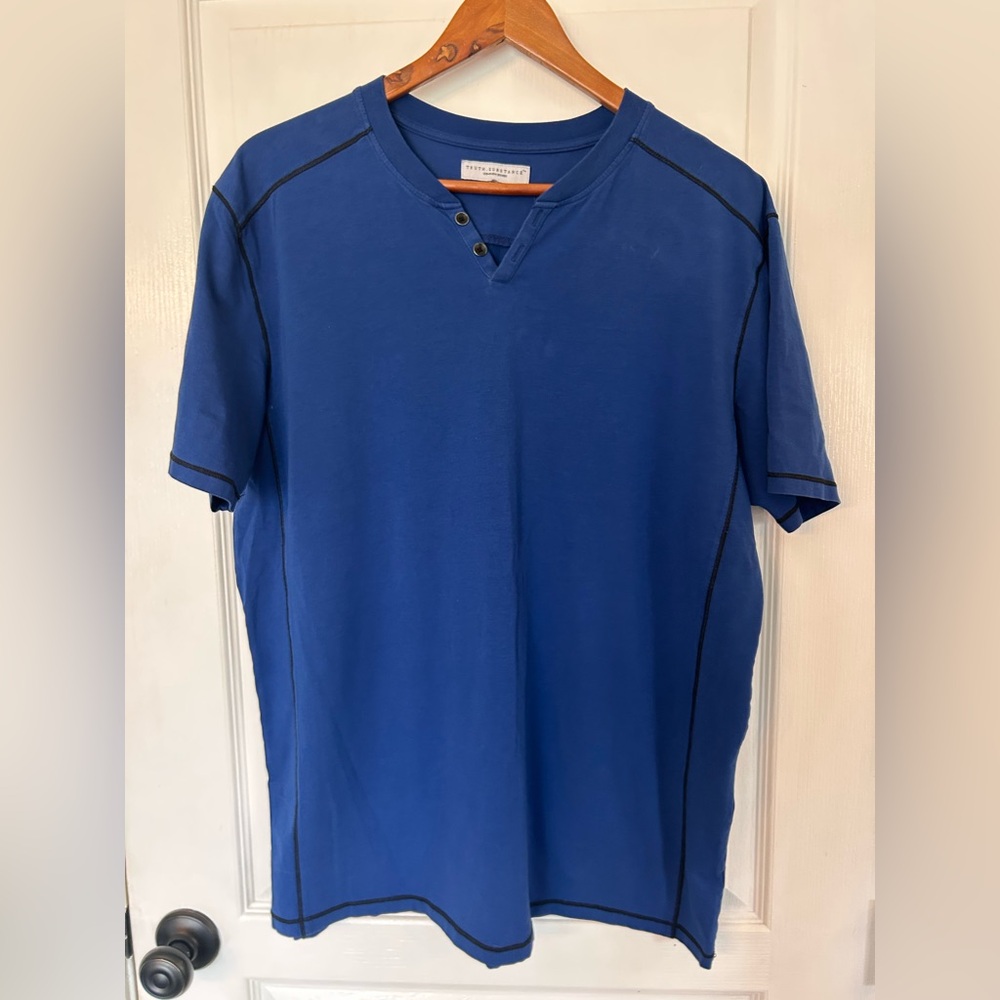 Truth, Substance Common Sense Royal Blue Short Sleeve Tee sz L